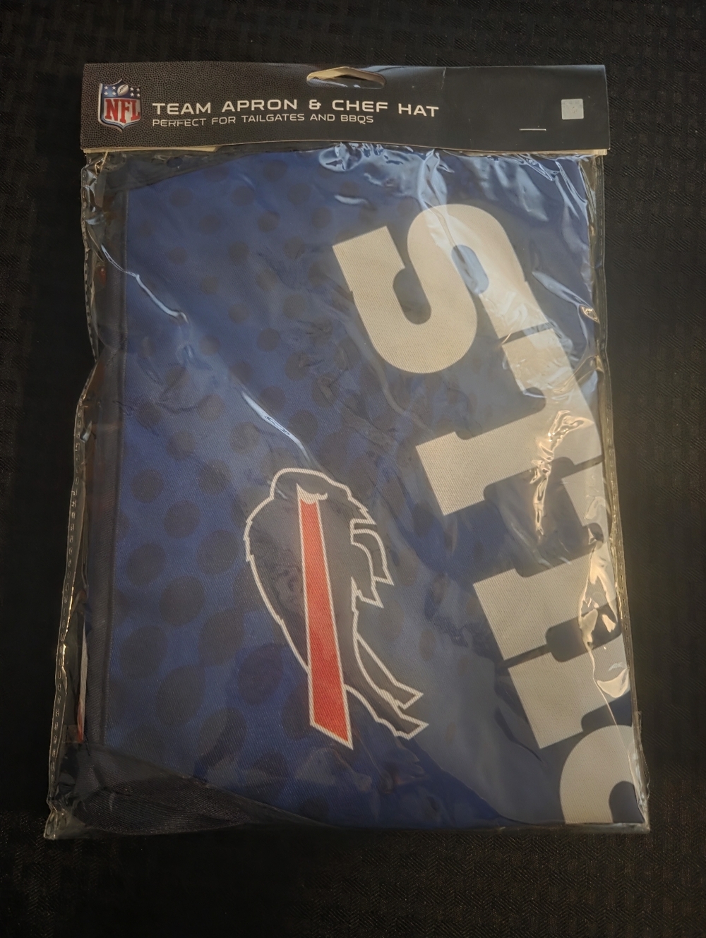 NFL Buffalo Bills Blue Apron & Chef Hat Set with Red Accent